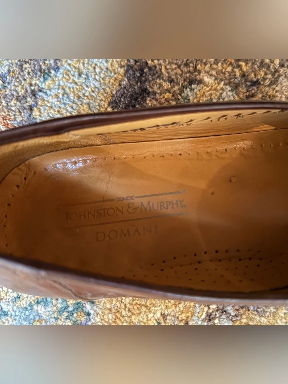 Johnston & Murphy Crocodile-Texture Tassel Leather Loafers